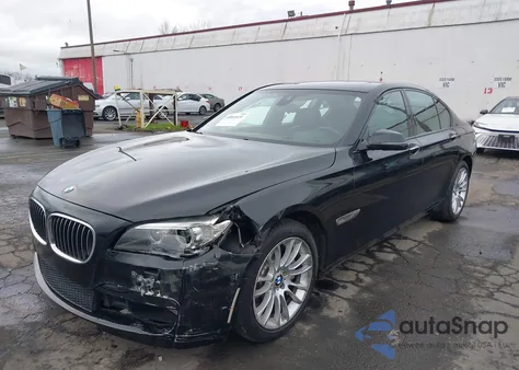 2014 BMW 750I from USA, damaged, VIN WBAYA8C5XED499800